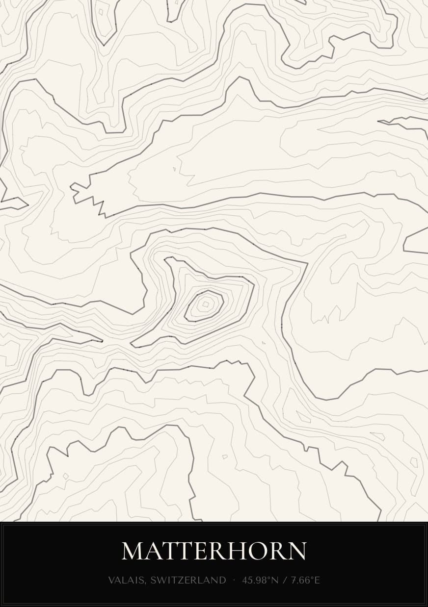 Matterhorn — Topo map